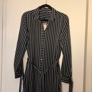 Pin stripe Dress Blue/White